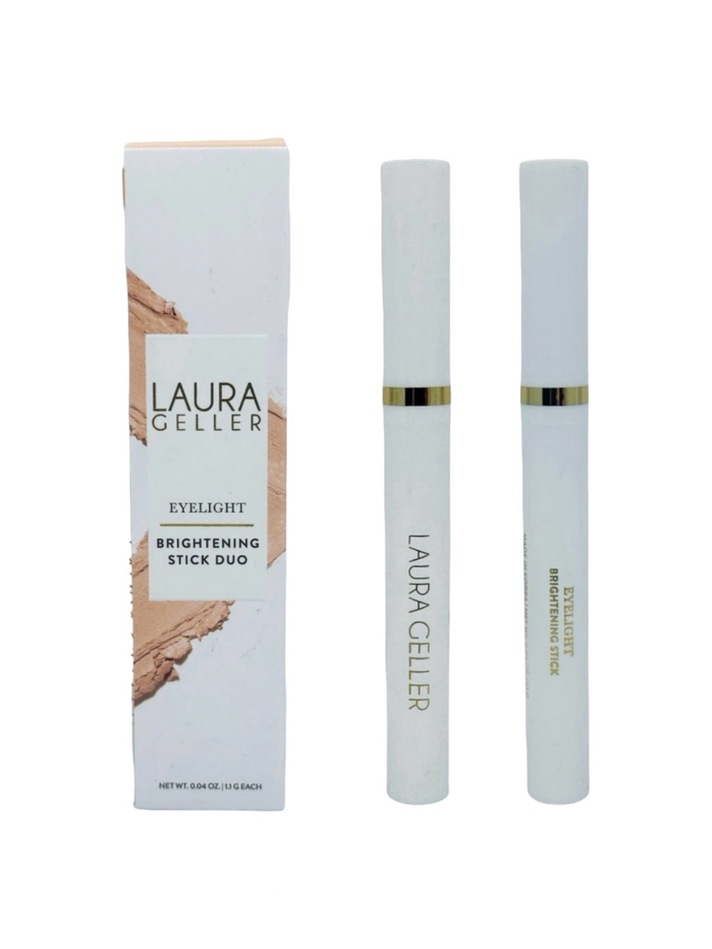 Laura Geller Eyelight Brightening Stick Duo - 0.04 oz / 1.1g x2 - Illuminating